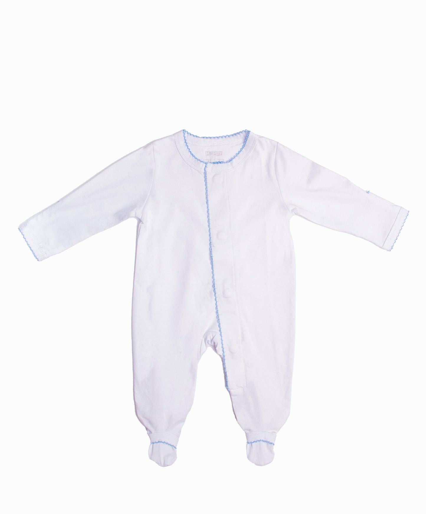 Pijama Blanca con Celeste