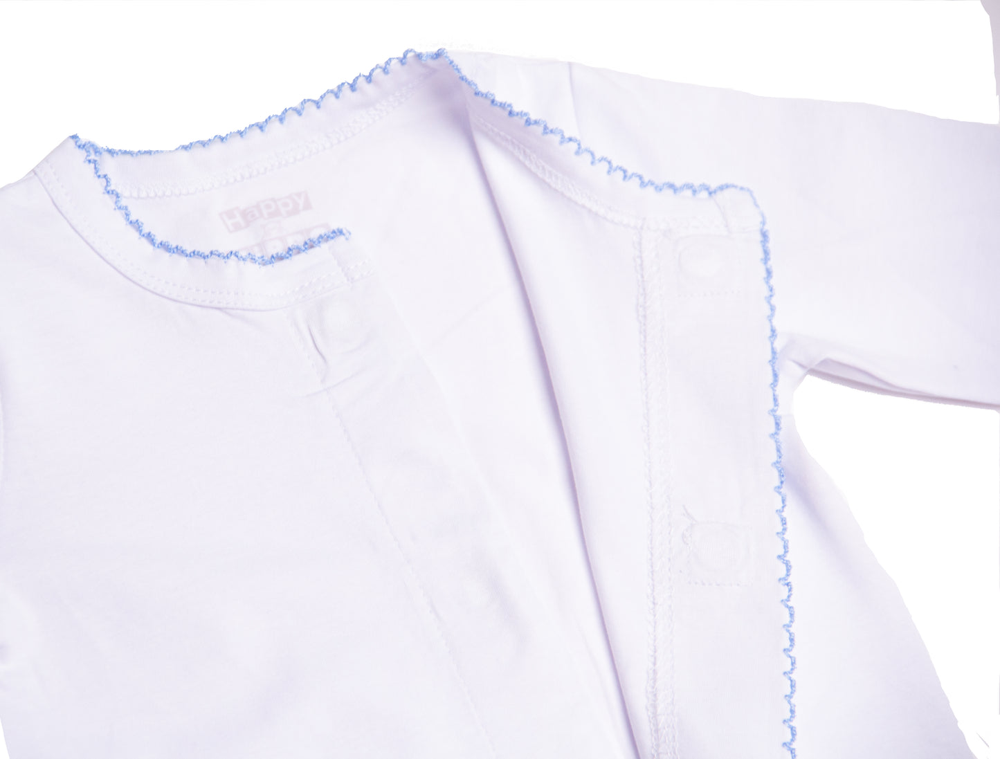 Pijama Blanca con Celeste