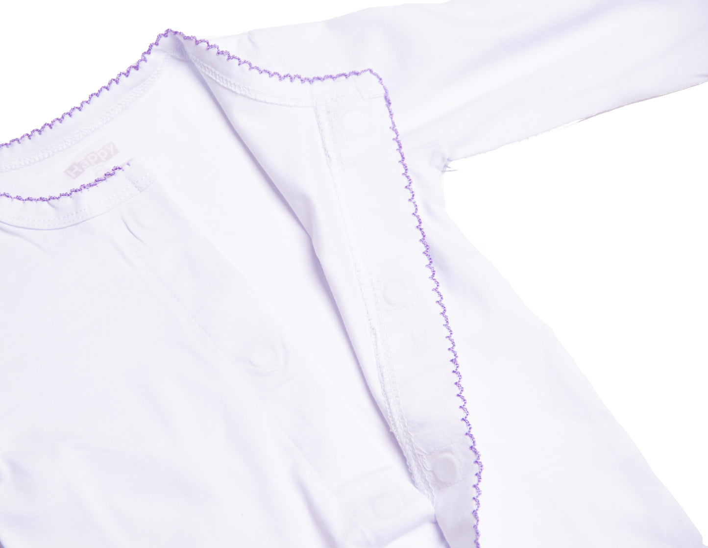 Pijama Blanca con Lila